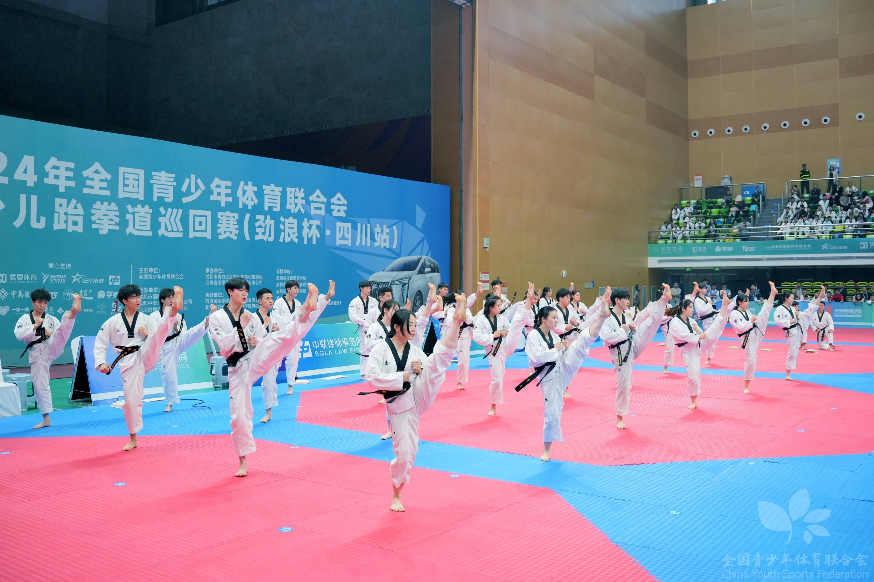 全国跆拳道国手赛，展现武者风采